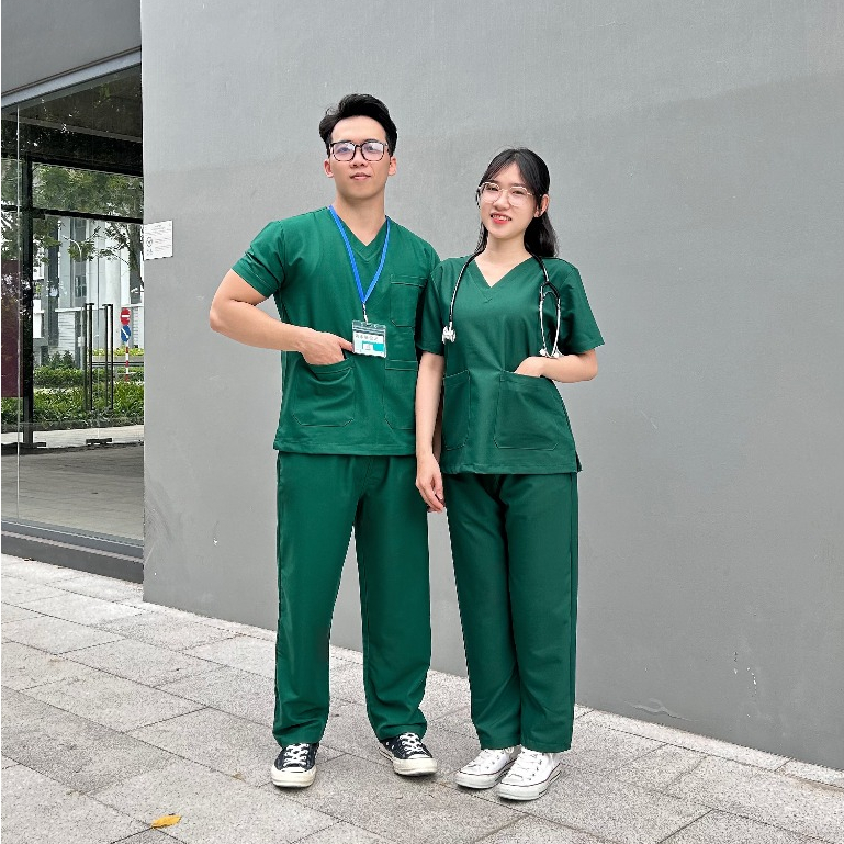 Bộ Scrubs Nam Nữ Đồng Phục Y Tế, Spa - Đa Dạng Màu, Phù Hợp Mọi Ngành Nghề