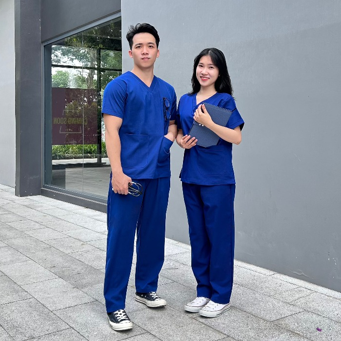 Bộ Scrubs Nam Nữ Đồng Phục Y Tế, Spa - Đa Dạng Màu, Phù Hợp Mọi Ngành Nghề
