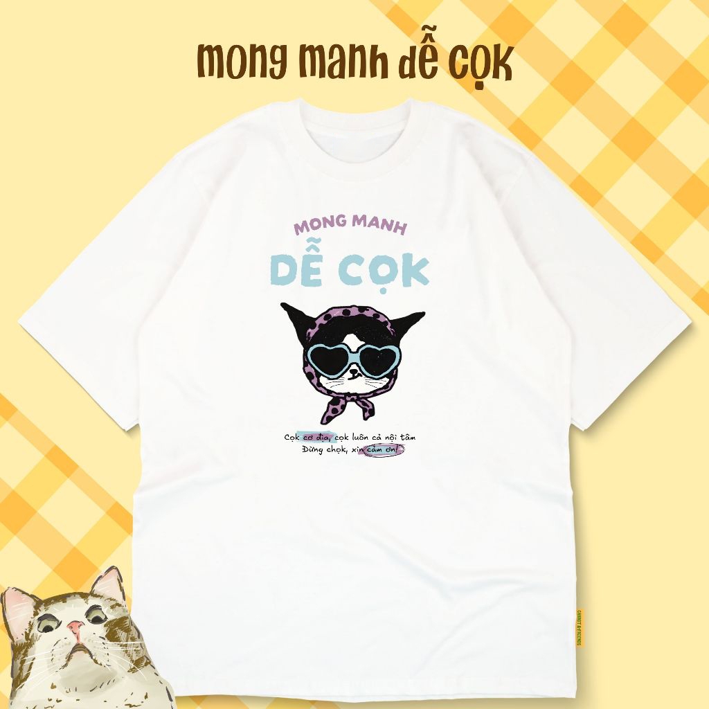 Áo thun unisex hài hước DỄ CỌK áo công sở ngộ nghĩnh áo phông cổ tròn tay ngắn chất Cotton mềm mịn co dãn 4 chiều TA1322