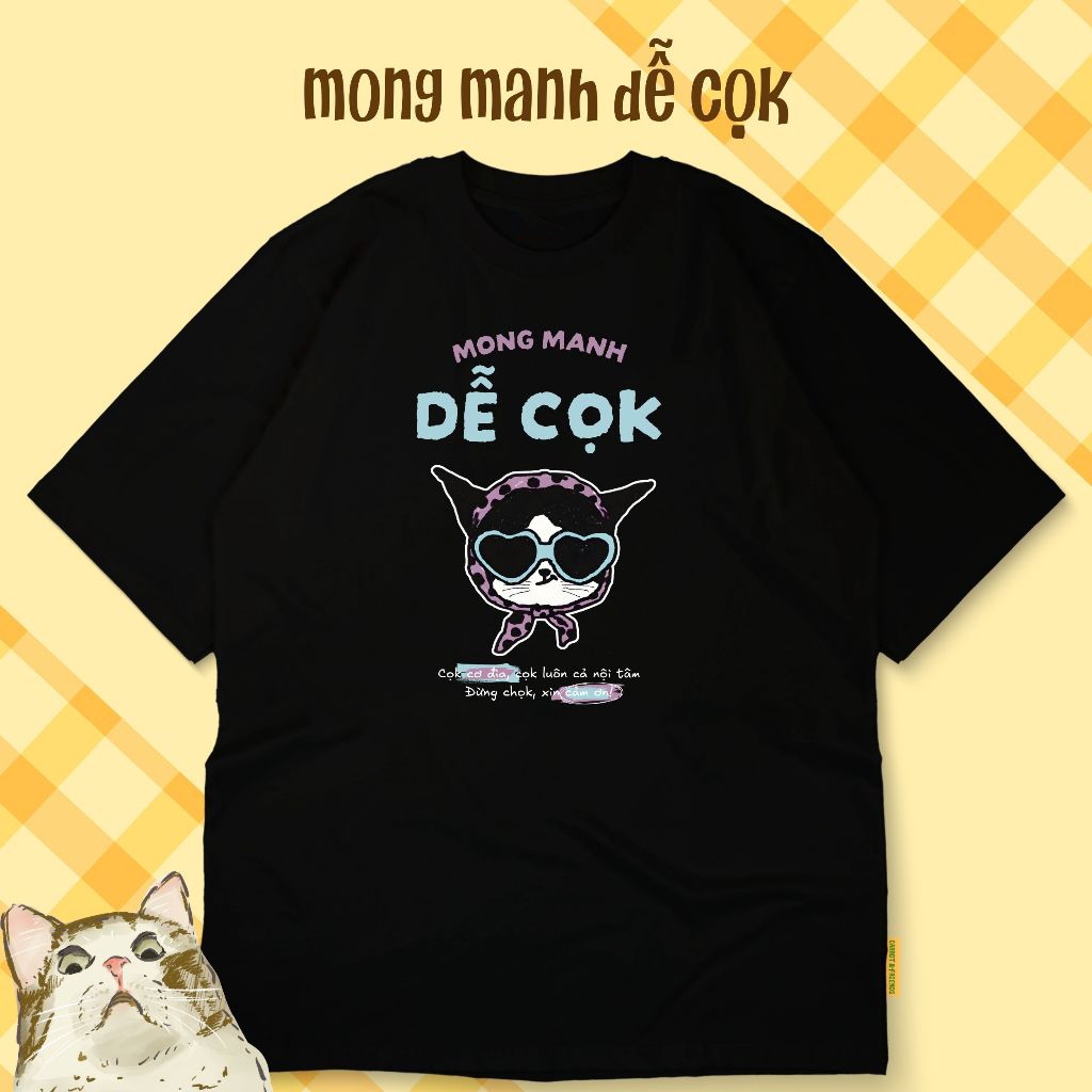 Áo thun unisex hài hước DỄ CỌK áo công sở ngộ nghĩnh áo phông cổ tròn tay ngắn chất Cotton mềm mịn co dãn 4 chiều TA1322