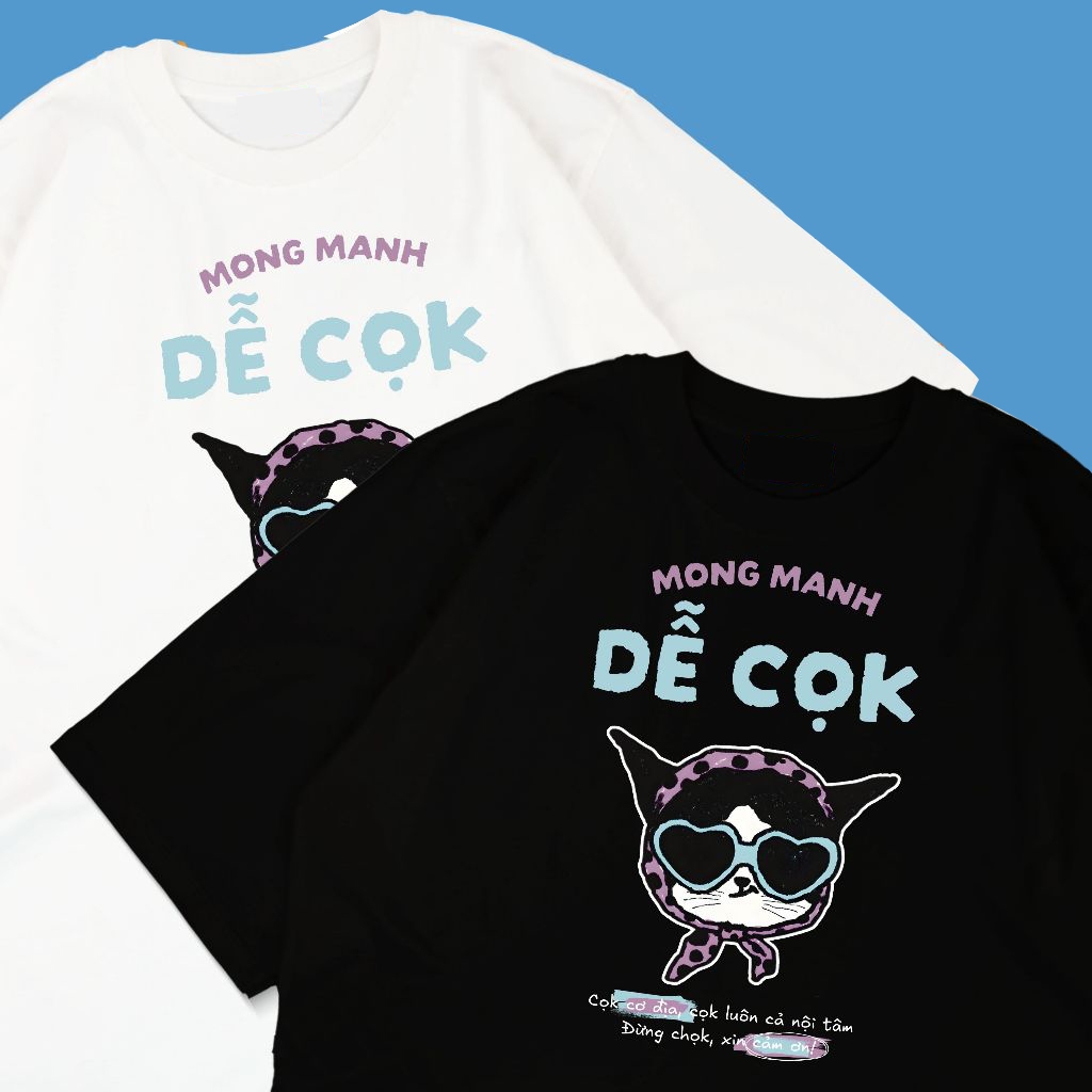 Áo thun unisex hài hước DỄ CỌK áo công sở ngộ nghĩnh áo phông cổ tròn tay ngắn chất Cotton mềm mịn co dãn 4 chiều TA1322