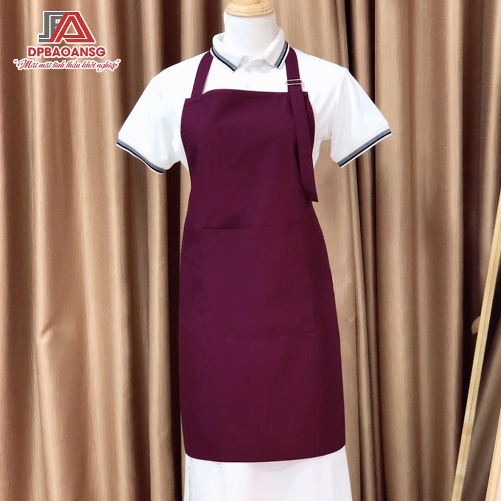 Tạp Dề Dù Dáng Dài Bảo Vệ Quần Áo Khỏi Nước, Dầu Mỡ - Nhiều Màu Cho Bếp Ăn, Quán, Tiệm Nail, Spa