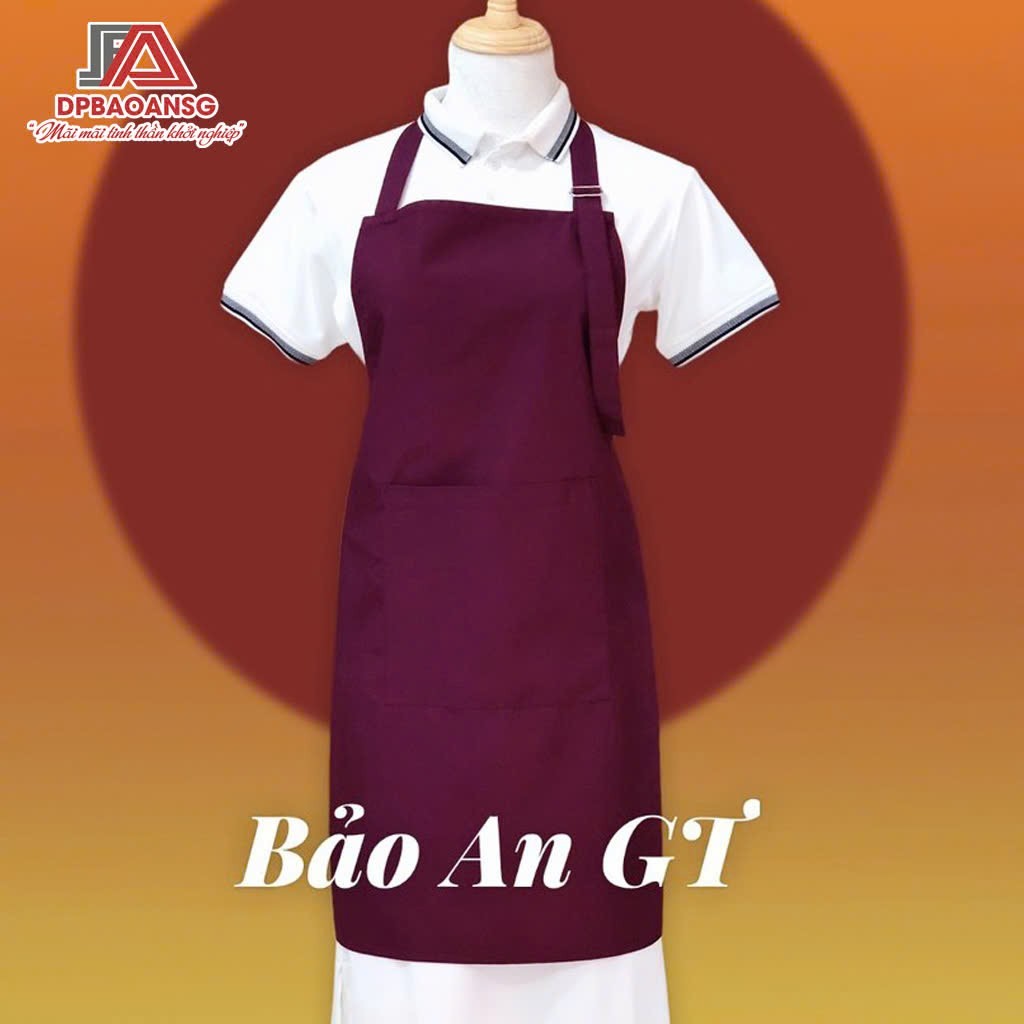 Tạp Dề Dù Dáng Dài Bảo Vệ Quần Áo Khỏi Nước, Dầu Mỡ - Nhiều Màu Cho Bếp Ăn, Quán, Tiệm Nail, Spa