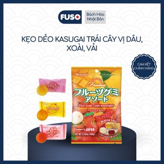 Kẹo Dẻo Kasugai Trái Cây - Dẻo Mềm, Đậm Vị Trái Cây Nhật Bản