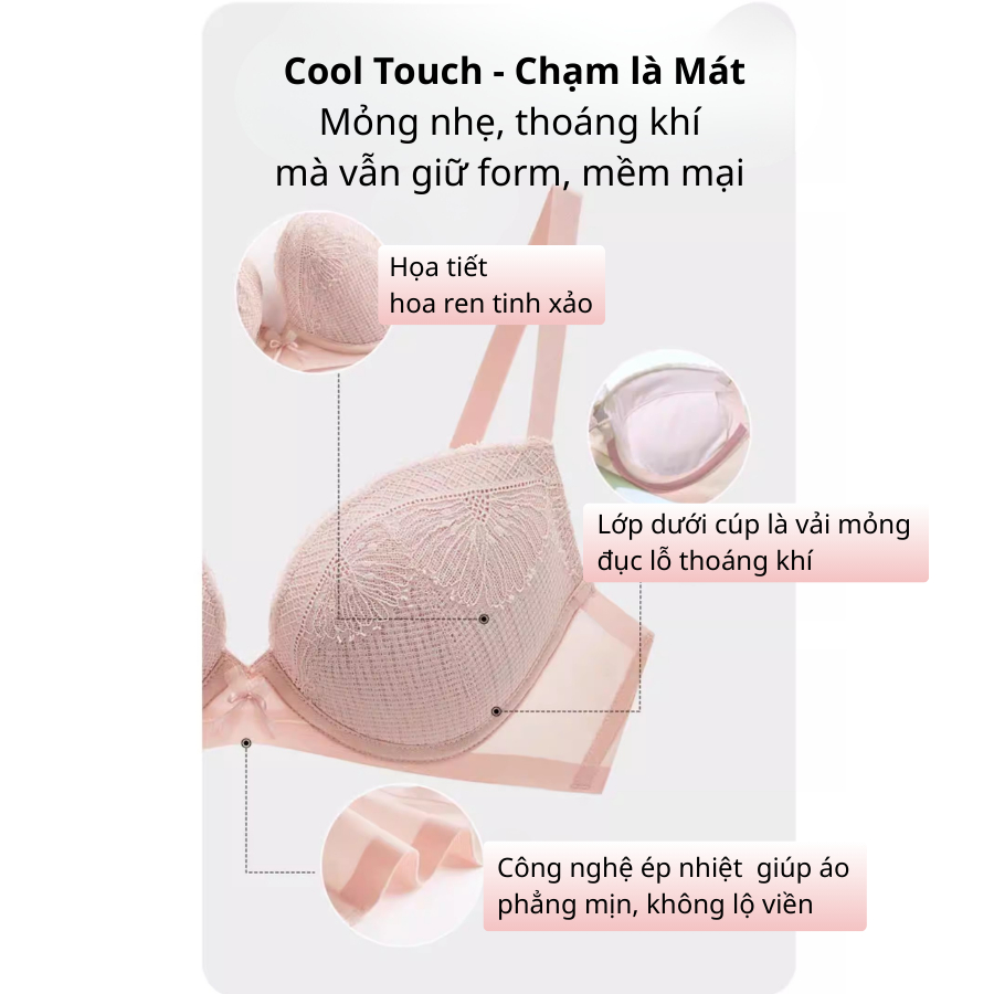 Áo ngực Wacoal ICB30E5 áo lót có gọng, nâng vừa - CB30E5