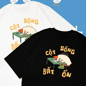 Áo thun unisex hài hước CỘT SỐNG BẤT ỔN áo phông cổ tròn tay ngắn chất Cotton mềm mịn co dãn 4 chiều TA1331