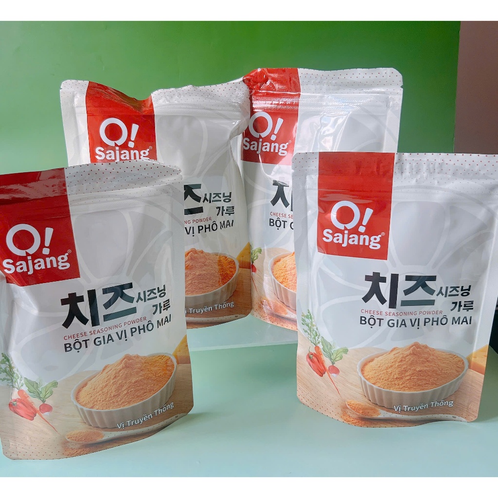 1Kg Bột Phô Mai Osajang (gồm 4 gói 250g) Lắc tiện lợi_ Lắc khoai tây, lắc gà chiên, lắc bắp rang,.