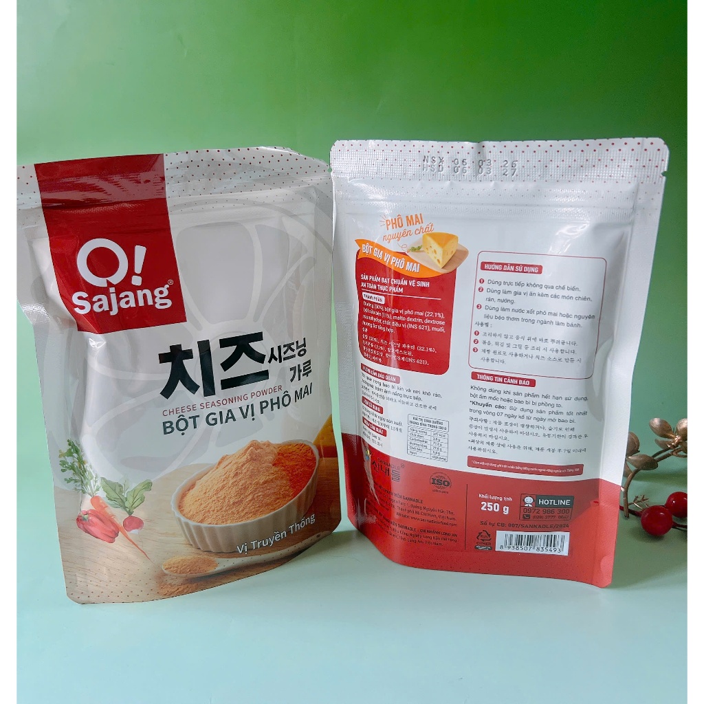 BỘT PHÔ MAI OSAJANG, BỘT MỊN 500G /250g / 100G
