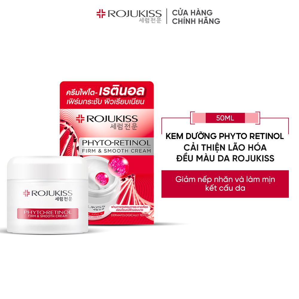 Kem Dưỡng Săn Chắc Và Mịn Da Phyto-Retinol Rojukiss Phyto-Retinol Firm Smooth Cream 50 ml
