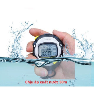 Đồng hồ bấm giờ Casio HS-70W Chính Hãng , bấm giây 100 Lap , chịu nước 50m