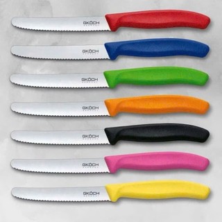 (Đức) Dao Gọt Hoa Quả Trái Cây Rau Củ GKOCH  Răng Cưa  Cắt Bánh Mì