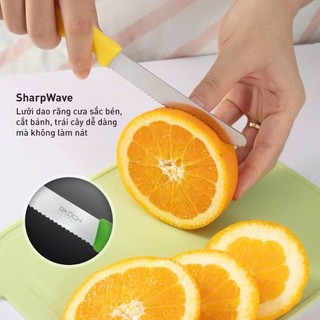 (Đức) Dao Gọt Hoa Quả Trái Cây Rau Củ GKOCH  Răng Cưa  Cắt Bánh Mì