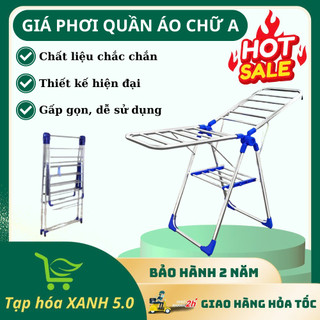 Giá Phơi Quần Áo Chữ A Cỡ Lớn Inox Cao Cấp, Chắc Chắn, Thiết Kế Hiện Đại Phù Hợp Mọi Gia Đình