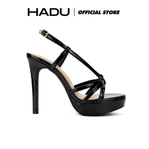 Giày Sandal Cao Gót 12P Dây Rút AURAS Đế Đúp 3P HADU M1221 Da PU Cao Cấp Sang Trọng BH 12T