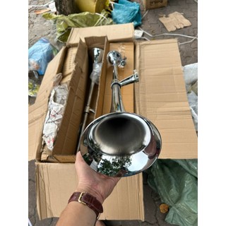 Còi hơi inox 70 phân và 1 mét điện áp dùng chung 12/24V. Còi dùng cho xe có bình hơi.D