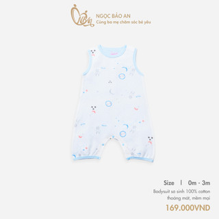 M&B (0-3M) Bộ bodysuit đùi sơ sinh chất cotton mềm mịn, thoáng mát, co giãn tốt an toàn cho da bé sơ sinh