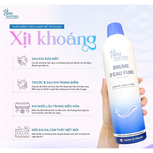 xịt khoáng Osez, xịt khoáng 400ml sản xuất tại Pháp