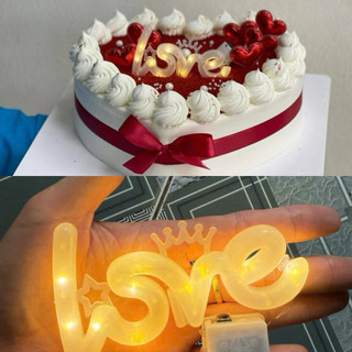 [Combo 10 ] Đèn Love, đèn nháy 1m trang trí bánh sinh nhật- trang trí hoa
