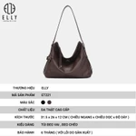 [TẶNG QUÀ TRUNG THU 599K] Túi xách nữ da thật ELLY ET221 túi đeo chéo đeo vai cao cấp công sở thanh lịch — ảnh 2