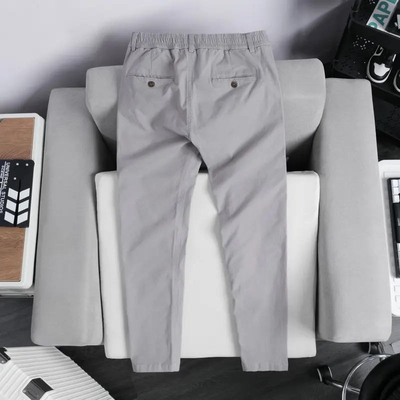 Quần Dài Nam Kaki KINGFASHION Cao Cấp Lưng Thun Khóa Kéo Đồng,Sang Trọng Co Giãn Thoải Mái - KK-QDLT