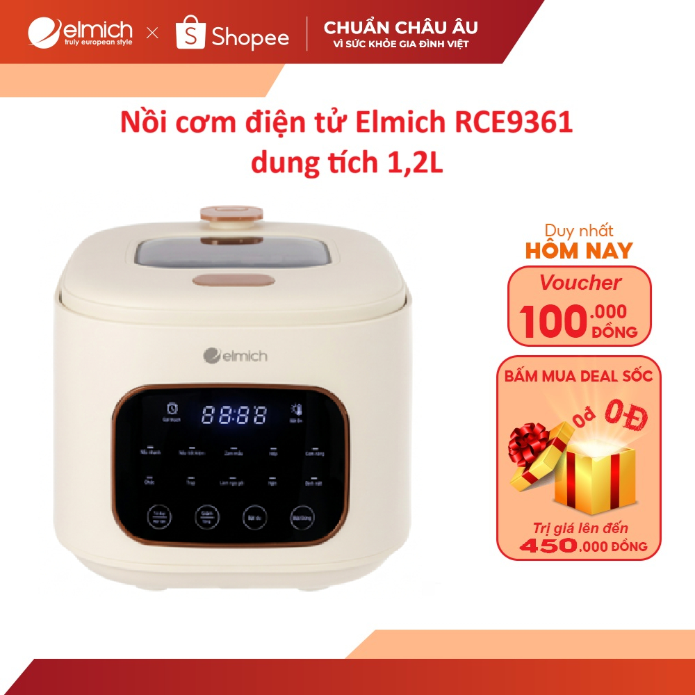 Nồi cơm điện tử Ceramic Elmich RCE9361 dung tích 1,2L