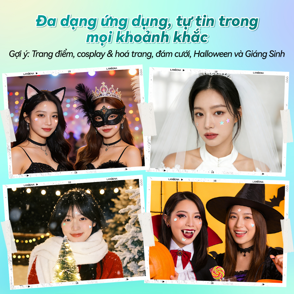 LANBENA 【MOH】Miếng dán mụn - trong suốt hỗ trợ giảm mụn lành sẹo mụn dùng mỗi ngày dán mụn ban ngày & ban đêm Skincare