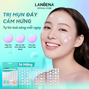 LANBENA 【MOH】Miếng dán mụn - trong suốt hỗ trợ giảm mụn lành sẹo mụn dùng mỗi ngày dán mụn ban ngày & ban đêm Skincare