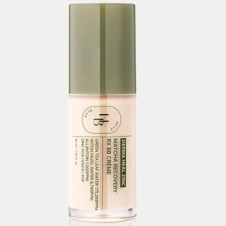 H65_ Kem nền BB Cream Heveblue Derma Heal Zinc Green Tea Natural RX BB Cream