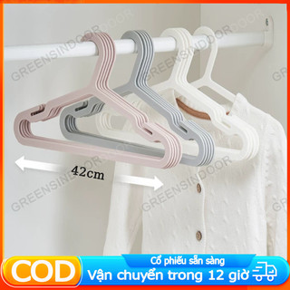 Móc treo nhựa cho người lớn GREENSINDOOR 50Pcs Móc treo quần áo đa năng,Có móc,chống nước