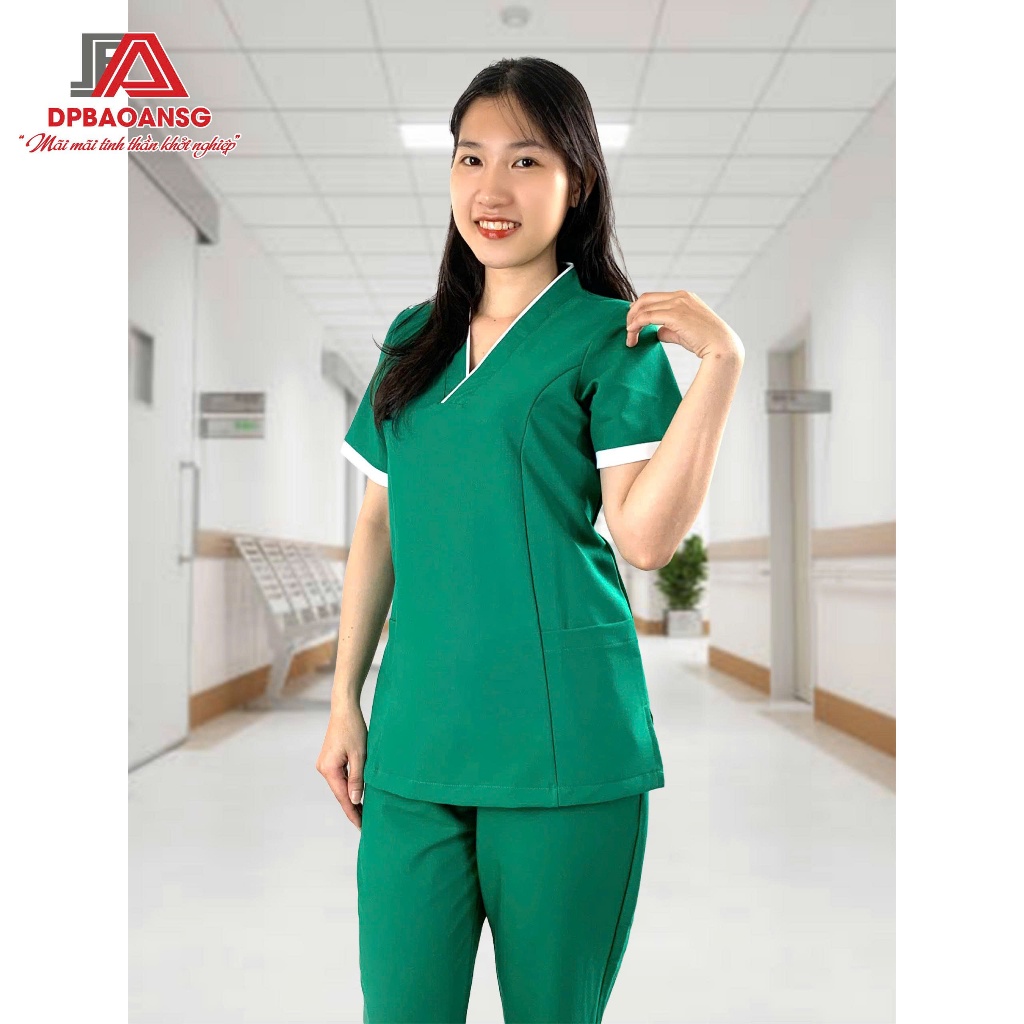 Bộ Scrubs Spa Nữ Chuẩn Đẹp – Vải Cotton Hàn Cao Cấp, Thoáng Mát, Nhiều Màu