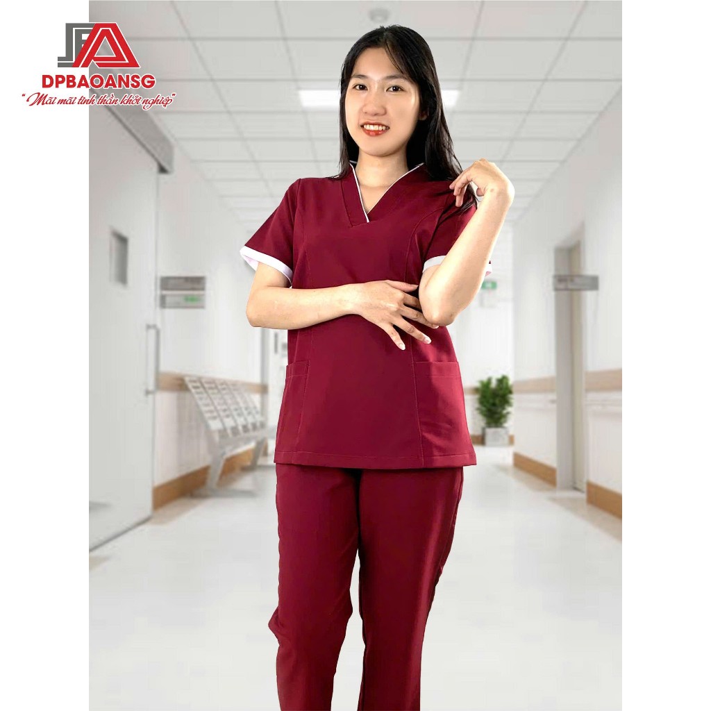 Bộ Scrubs Spa Nữ Chuẩn Đẹp – Vải Cotton Hàn Cao Cấp, Thoáng Mát, Nhiều Màu
