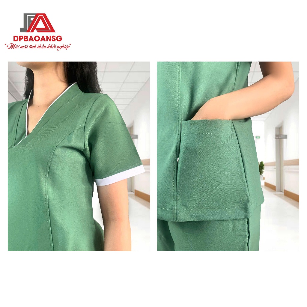 Bộ Scrubs Spa Nữ Chuẩn Đẹp – Vải Cotton Hàn Cao Cấp, Thoáng Mát, Nhiều Màu