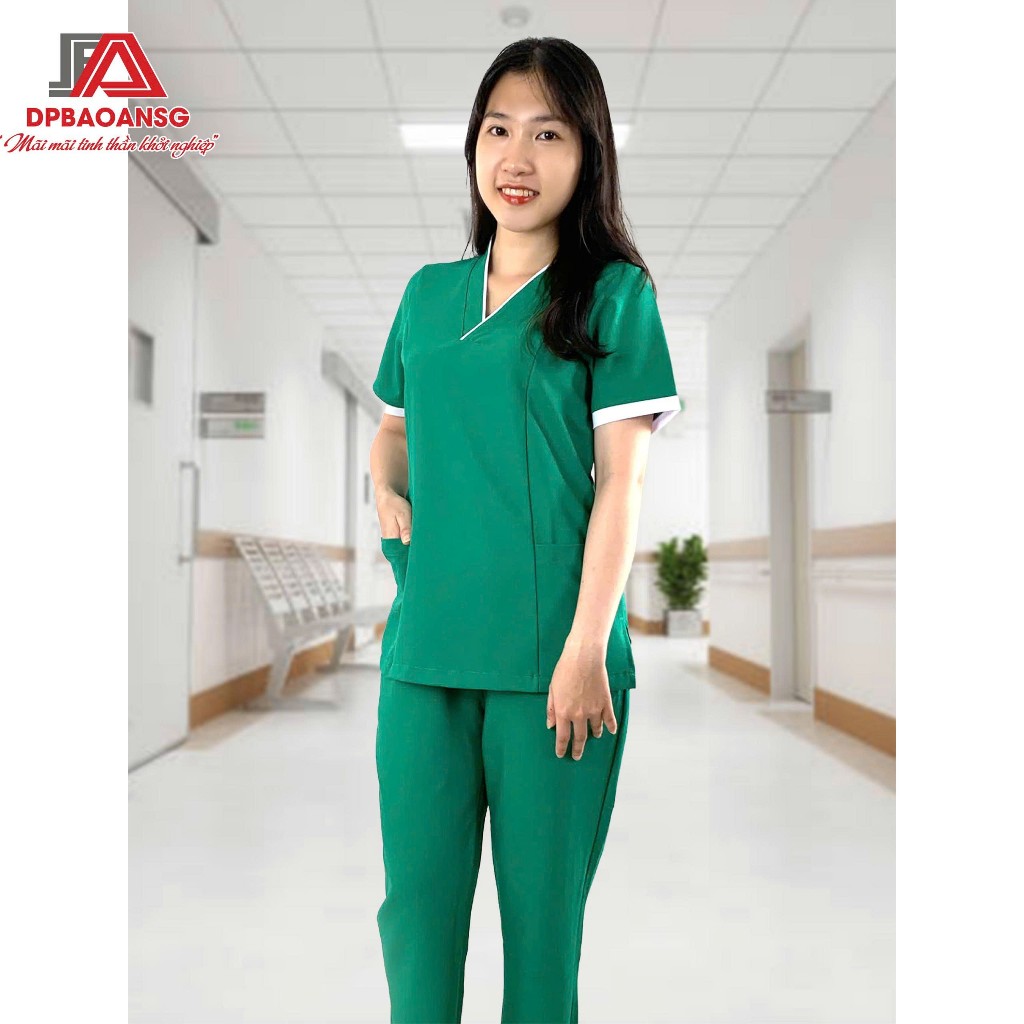 Bộ Scrubs Spa Nữ Chuẩn Đẹp – Vải Cotton Hàn Cao Cấp, Thoáng Mát, Nhiều Màu