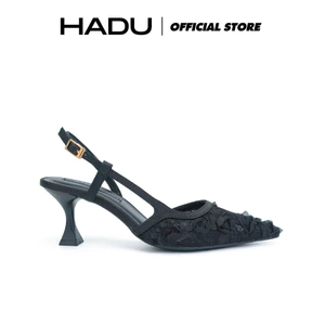 Giày Cao Gót 7P Slingback LƯƠI HOA HỒNG ROESY HADU M7154 Chất Liệu Cao Cấp Đế TPR Chống Trượt BH 12T