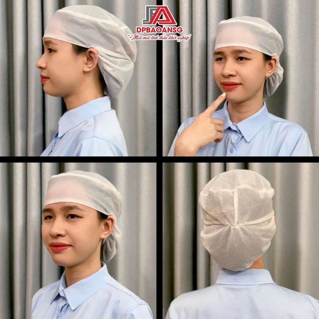 Nón Lưới Trùm Tóc Nam Nữ Công Nhân Màu Trắng – Ngành Thực Phẩm, Bếp