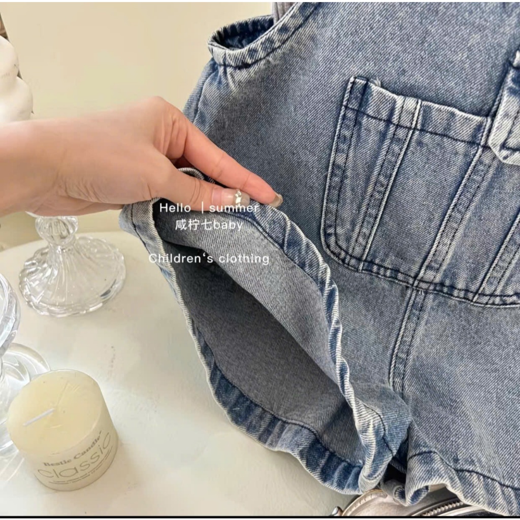 Yếm bò mùa hè cho bé gái