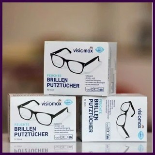 (Châu Âu) Giấy Lau Mắt Kính VISIOMAX Brillenputztücher Làm Sáng Trong Mắt Kính 52 tờ