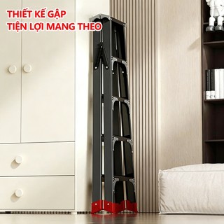 Thang nhôm gấp chữ A  Thang gấp gọn các chiều cao 1.2M, 1.5M, 1.8M, 2.1M, Tải Trọng 600kg Thang kim loại Bảo hành 2 năm