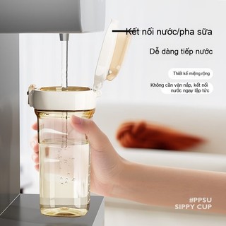 Youkebei Cốc Nước PPSU Có Ống Hút – Uống Trực Tiếp, Khóa Chống Rò Rỉ, Phù Hợp Đi Học & Dã Ngoại