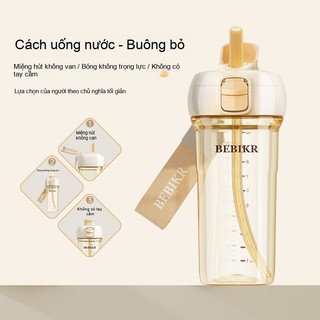 Youkebei Cốc Nước PPSU Có Ống Hút – Uống Trực Tiếp, Khóa Chống Rò Rỉ, Phù Hợp Đi Học & Dã Ngoại