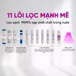 Máy Lọc Nước Để Gầm Ion Kiềm Hydrogen 11 Lõi, UV LED Diệt Khuẩn MUTOSI MP-U28H — ảnh 4