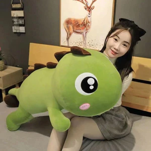 Gấu Bông Khủng Long Đuôi Tim Khổng Lồ 60cm–1m9 | Gối Ôm Khủng Long Vải Nhung Miniso Mềm Mịn