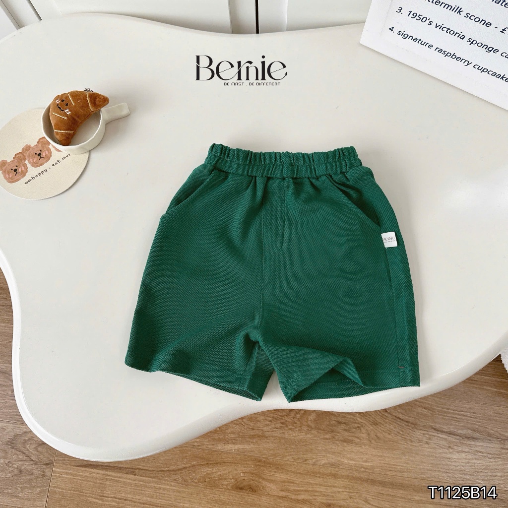 Bộ polo summer holiday áo thun thêu chữ quần cá sấu cá, bộ cotton cổ đức mềm mát bé trai