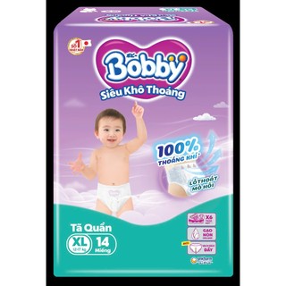 [GiFT] Tã Quần Bobby Siêu Khô Thoáng Size M18/ L16 / XL14 / XXL12 - Lucie's Mom