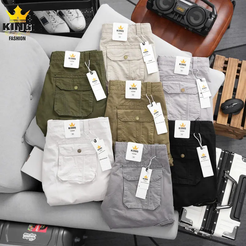 Quần Short Túi Hộp Nam Cao Cấp KINGFASHION Chất Kaki Form Suông - Đẳng Cấp Phong Cách Phái Mạnh