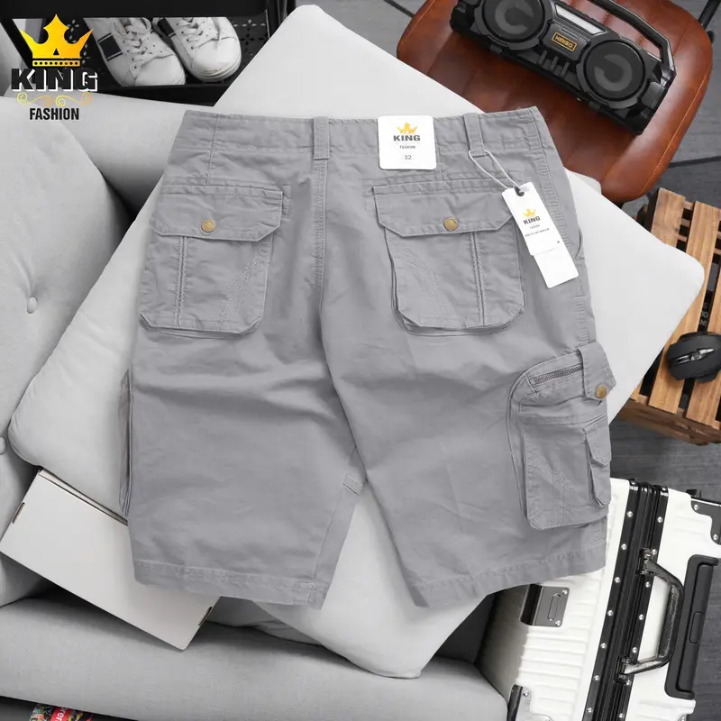 Quần Short Túi Hộp Nam Cao Cấp KINGFASHION Chất Kaki Form Suông - Đẳng Cấp Phong Cách Phái Mạnh