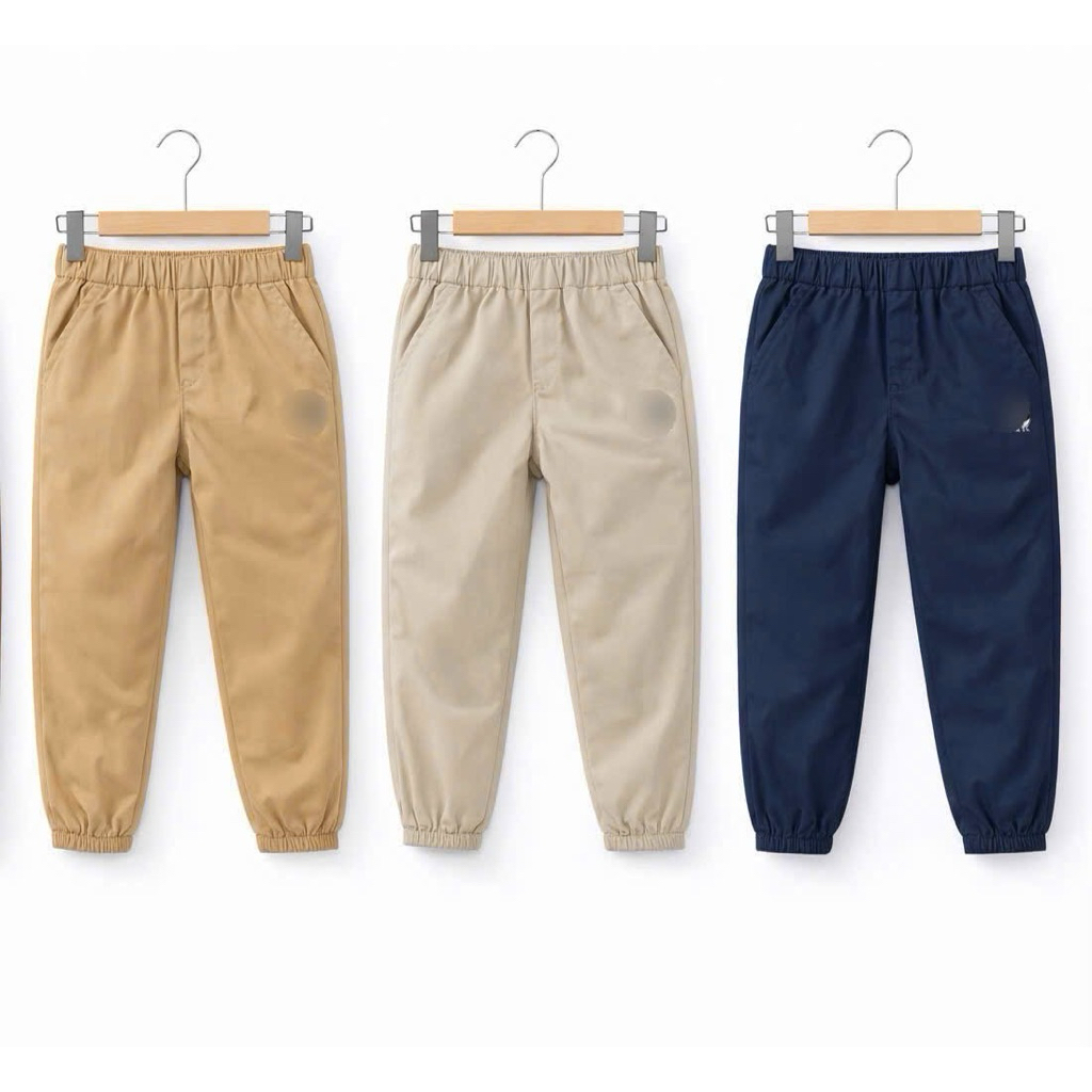Quần Dài Trẻ Em Kaki Gió Xuất Dư T.W Unisex Size 110-160 (16-50kg), Bé Trai Bé Gái K014 K015