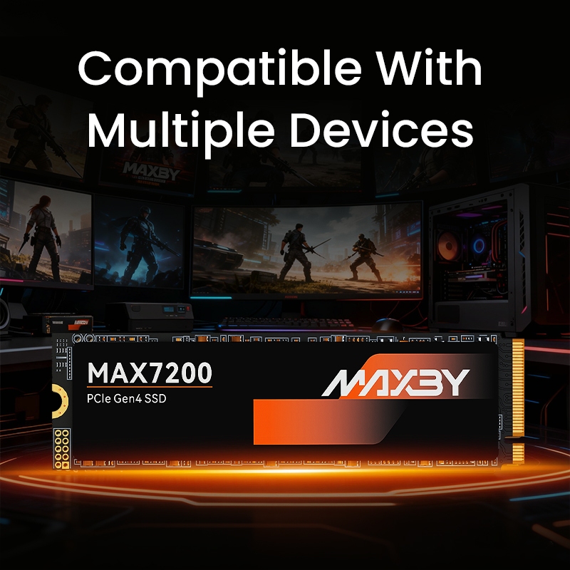 Ổ Cứng SSD MAXBY PCIe 1TB  512GB M.2 NVMe Đọc:7200 MB/s - Ghi: 6200 MB/s Bảo hành 5 năm | BigBuy360 - bigbuy360.vn