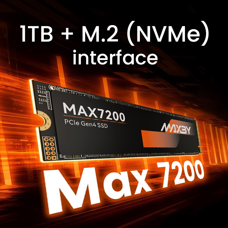 Ổ Cứng SSD MAXBY PCIe 1TB  512GB M.2 NVMe Đọc:7200 MB/s - Ghi: 6200 MB/s Bảo hành 5 năm | BigBuy360 - bigbuy360.vn