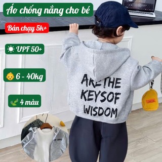 Freeship - Áo Khoác Chống Nắng SMILE Áo Khoác Nỉ Chống Nắng Cho Bé Trai Bé Gái Chống UV Bảo Vệ Da
